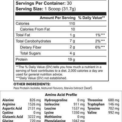 Vegan Pea Protein Isolate (Chocolate)